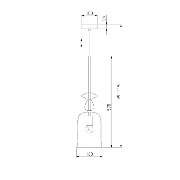 Подвесной светильник Eurosvet Dream 50194/1 янтарный изображение 2 Подвесной светильник Eurosvet Dream 50194/1 янтарный Фото № 2