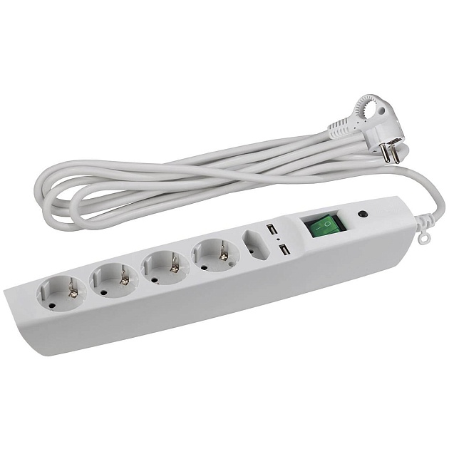 Сетевой фильтр ЭРА SFU-5es-2m-W C0043327 изображение 1 Сетевой фильтр ЭРА SFU-5es-2m-W C0043327 Фото № 1