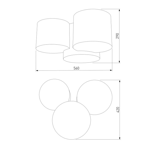 Потолочный светильник TK Lighting 6591 Mona Nature Фото № 2
