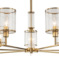 Подвесная люстра Indigo Dante 13022/7R Brass V000410 2