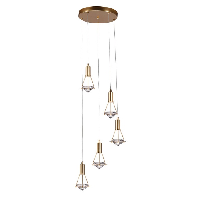 Подвесная светодиодная люстра De Markt Ауксис 8 722012405 изображение 1 Подвесная светодиодная люстра De Markt Ауксис 8 722012405 Фото № 1