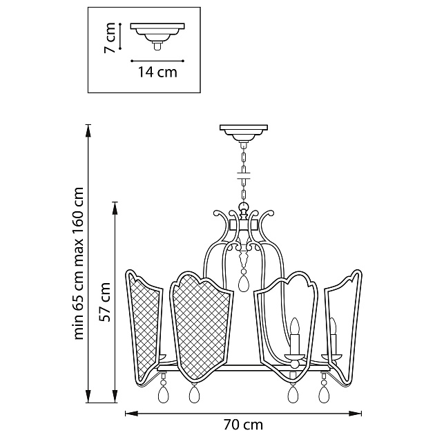 Подвесная люстра Lightstar Castello 744077 изображение 3 Подвесная люстра Lightstar Castello 744077 Фото № 3