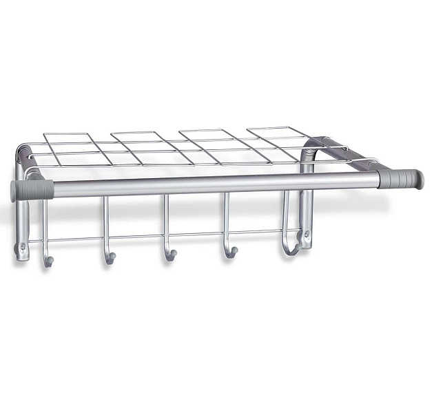 Настенная вешалка Sheffilton SHT-WH7 хром лак/серый 6077924401 Фото № 4