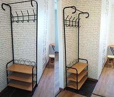 Гардеробная вешалка Sheffilton M-306 черный муар/бук 4030401901 1