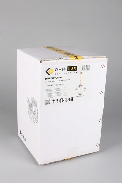 Подвесной светильник Omnilux Maiori OML-94706-04 изображение 2 Подвесной светильник Omnilux Maiori OML-94706-04 Фото № 2