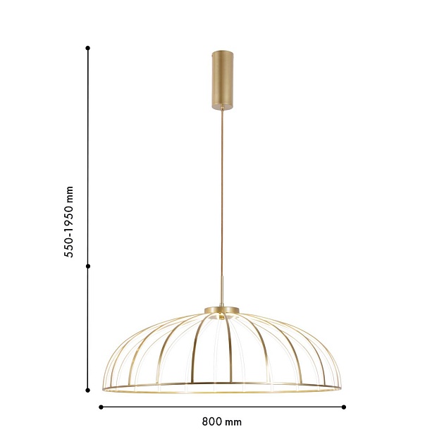 Подвесной светодиодный светильник Favourite Vertex 4286-8P Фото № 2