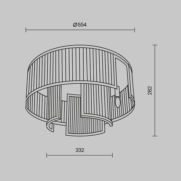 Потолочная люстра Maytoni Frame MOD174CL-06G Фото № 3