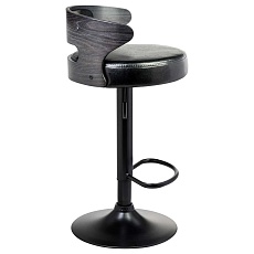 Стул барный DOBRIN FRED BLACK (чёрное дерево, чёрный) 1018_BlackBase-LMZ FRED BLACK 3
