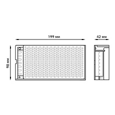 Блок питания Gauss Led Strip PS 12V 100W IP20 10A 202003100 3