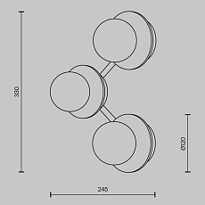 Бра Maytoni Ambre MOD331WL-L6BS3K 3
