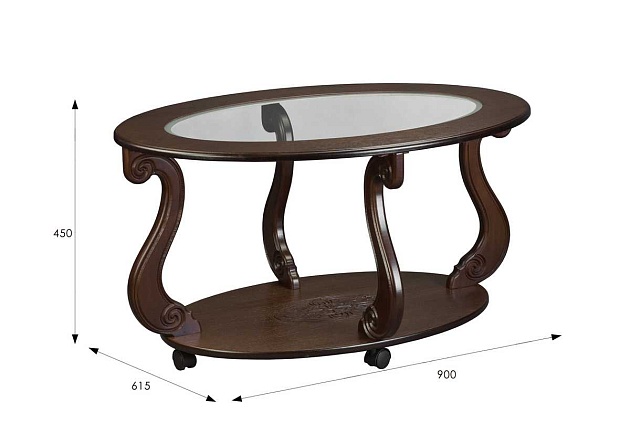 Журнальный стол Мебелик Овация (С) 006755 изображение 3 Журнальный стол Мебелик Овация (С) 006755 Фото № 3