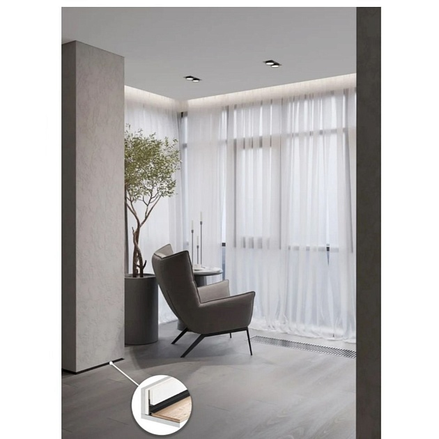 Универсальный плинтус FerGipps белый УП 40 УТ000002487 Фото № 4