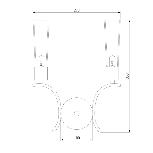Бра Eurosvet Rosher 60141/2 хром Фото № 2