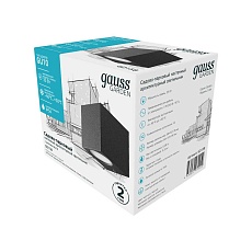 Уличный настенный светильник Gauss Cube GD158 2