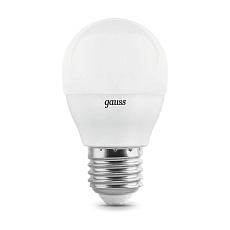 Лампа светодиодная диммируемая Gauss E27 7W 3000K матовая 105102107-D 1