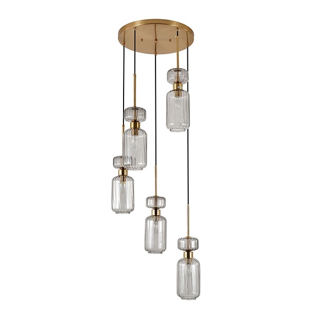 Подвесная люстра Escada Gloss 1141/5S Smoke Фото № 1