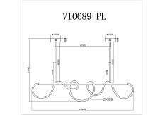 Подвесной светодиодный светильник Moderli True V10689-PL 1