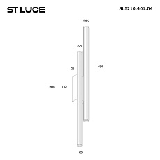 Настенный светодиодный светильник ST Luce Lilt SL6210.401.04 1