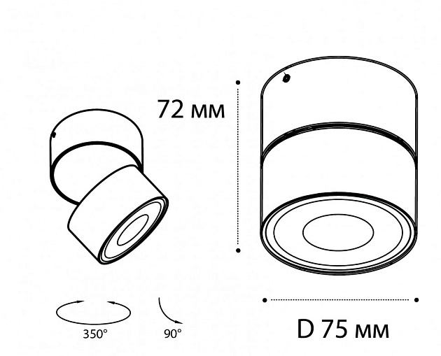 Светодиодный спот Italline IT02-010 black 3000K Фото № 2