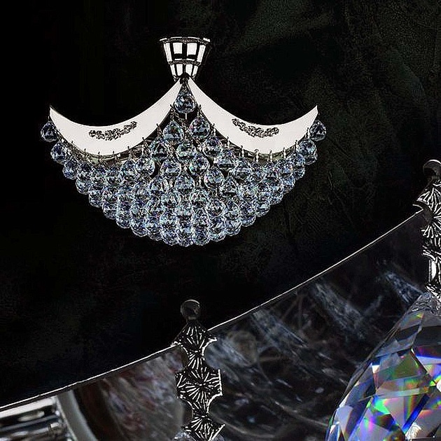 Потолочный светильник Artglass Fiona II. Nickel CE изображение 2 Потолочный светильник Artglass Fiona II. Nickel CE Фото № 2