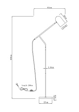 Торшер Moderli V10995-F Flex 1