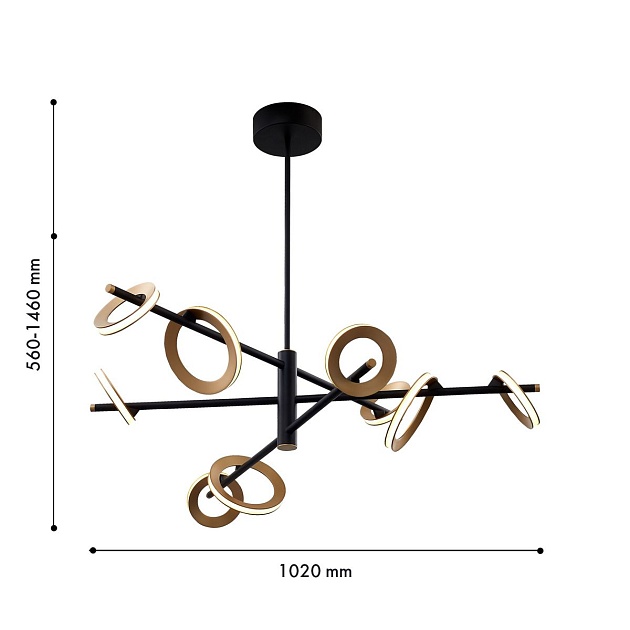 Подвесная светодиодная люстра Favourite Jongleur 4322-9P Фото № 2