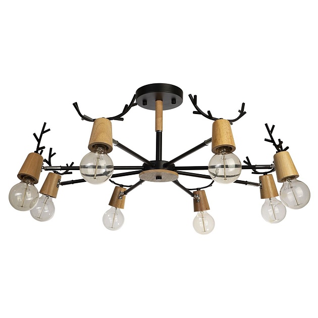 Потолочная люстра Loft IT Sven 10024/8 Black Фото № 1