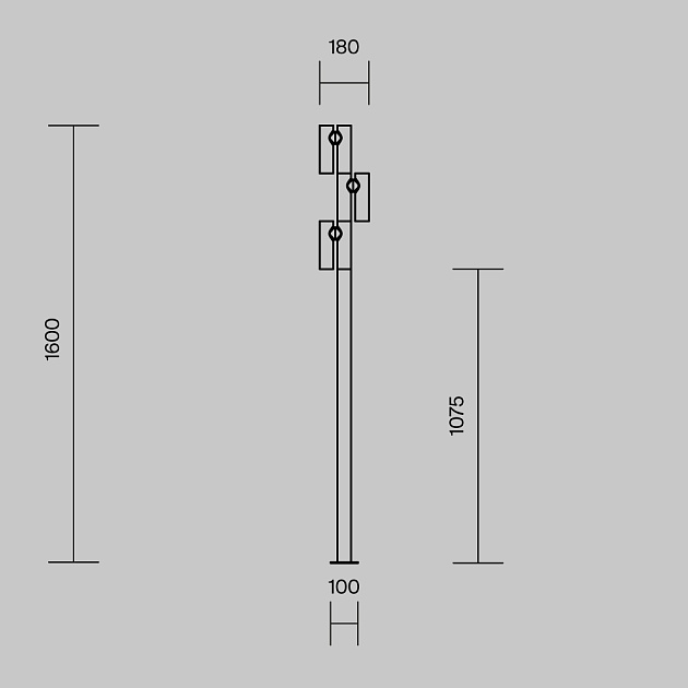 Садово-парковый светильник Maytoni Outdoor O494FL-L30B3K Фото № 9