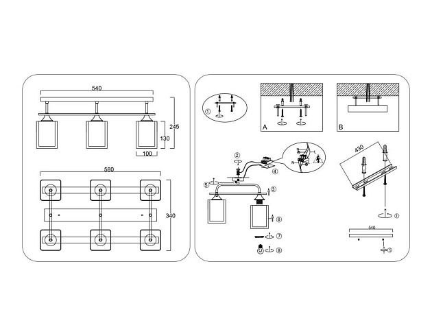 Светильник потолочный Ambrella light TRADITIONAL TR3033247 Фото № 4