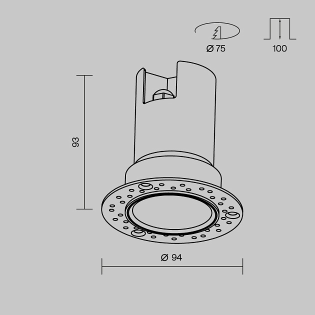 Потолочный светильник Maytoni Outdoor O501DL-L10W3K изображение 3 Потолочный светильник Maytoni Outdoor O501DL-L10W3K Фото № 3