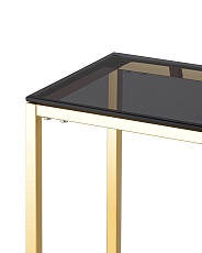Консоль Stool Group ТАУН 115х30 стекло smoke сталь золото ECST-022-TG-SK 1