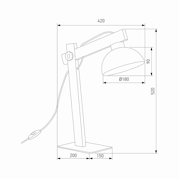 Настольная лампа TK Lighting 5346 Oslo Фото № 2