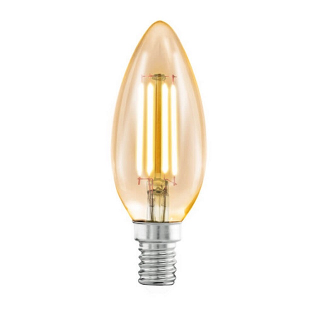 Лампа светодиодная Eglo E14 2200K 4W 12874 Фото № 1