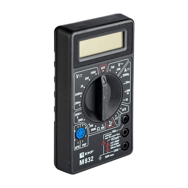 Мультиметр цифровой M832 EKF Master In-180701-bm832 изображение 1 Мультиметр цифровой M832 EKF Master In-180701-bm832 Фото № 1