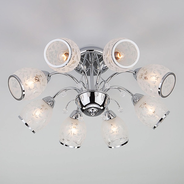 Подвесная люстра Eurosvet 30026/8 хром Фото № 1