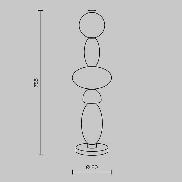 Настольная лампа Maytoni Adore MOD297TL-L24BS3K Фото № 6