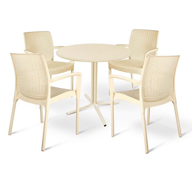 Садовое кресло Sheffilton SHT-S68 бежевый/ваниль (цинк) 4803229206 Фото № 3