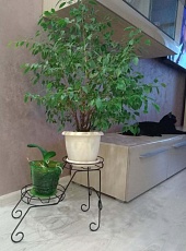 Подставка для цветов Sheffilton Мелодия черный 6190880402 1