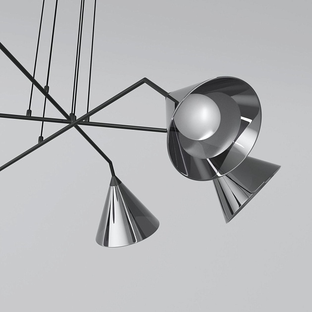 Подвесной светильник Eurosvet Enigma 70161/6 черный Фото № 4