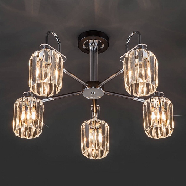 Потолочная люстра Eurosvet Tenia 70090/5 графит изображение 3 Потолочная люстра Eurosvet Tenia 70090/5 графит Фото № 3