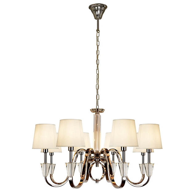 Подвесная люстра iLamp Alesti P2424-8 Nickel Фото № 1