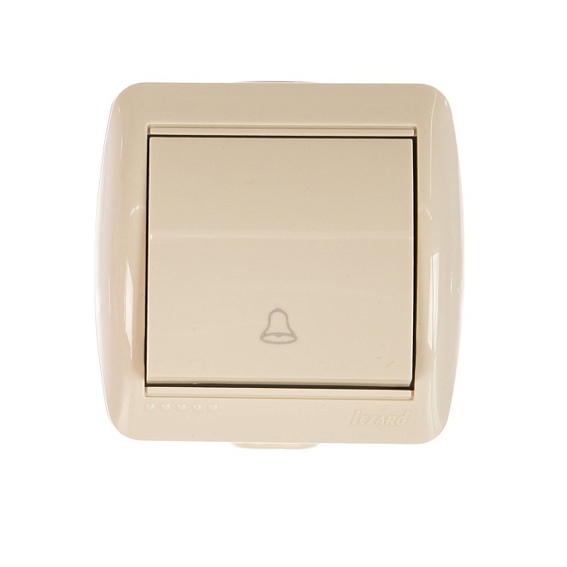 Кнопка звонка Lezard Nata кремовый 710-0300-103 Фото № 1