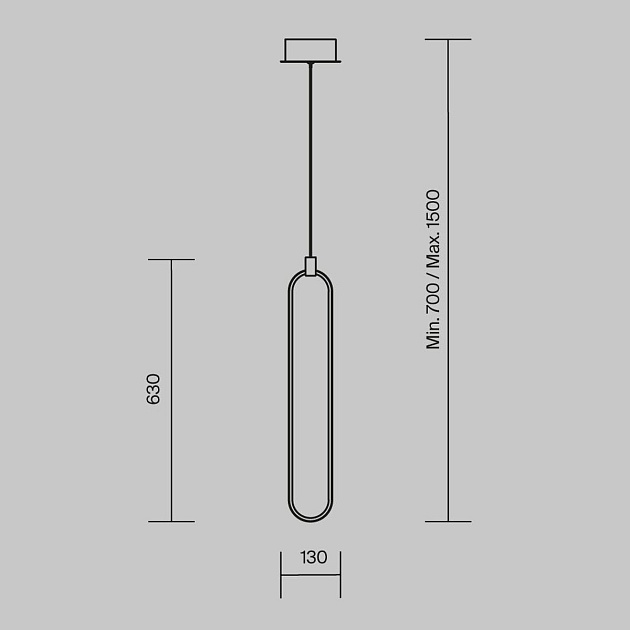 Подвесной светодиодный светильник Maytoni Chain MOD017PL-L13N Фото № 2