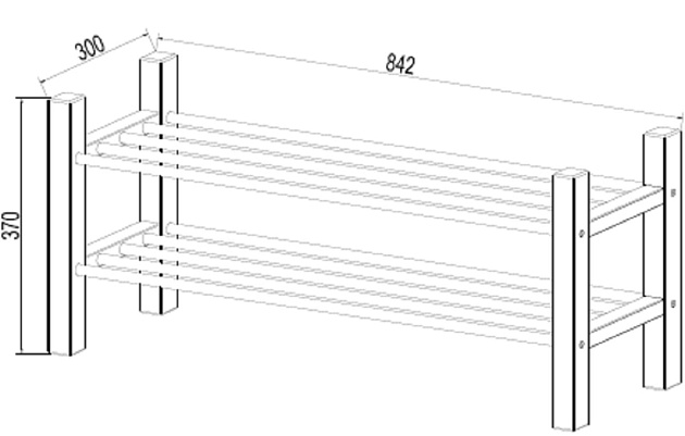 Обувница Шведский Стандарт Кантри 85х37 410485002300 изображение 2 Обувница Шведский Стандарт Кантри 85х37 410485002300 Фото № 2