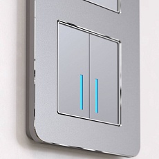 Рамка Werkel Platinum на 2 поста алюминий W0022606 4690389184444 1