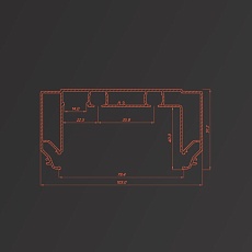 Профиль Flexy для изготовления скрытых п-образных карнизных ниш 11058 GARDINA2 5 9016 1