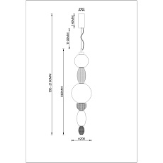 Подвесной светодиодный светильник Divinare Ambra 5016/17 SP-28 1