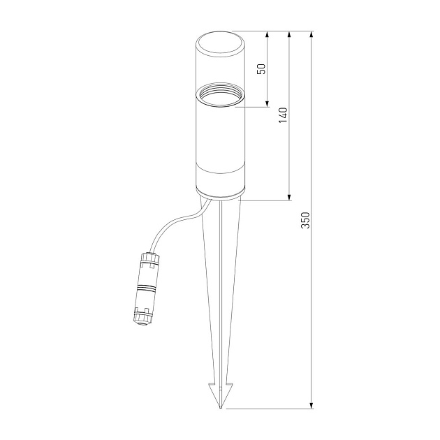Ландшафтный светодиодный светильник Elektrostandard Hidden 35166/S a066035 Фото № 2