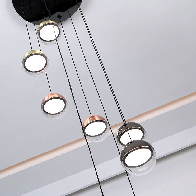 Подвесная светодиодная люстра Favourite Luna 4371-9P изображение 4 Подвесная светодиодная люстра Favourite Luna 4371-9P Фото № 4