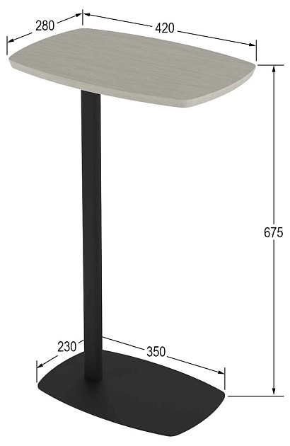 Приставной стол Калифорния ДЕЙ Дуб жемчужный 8902334801 изображение 3 Приставной стол Калифорния ДЕЙ Дуб жемчужный 8902334801 Фото № 3